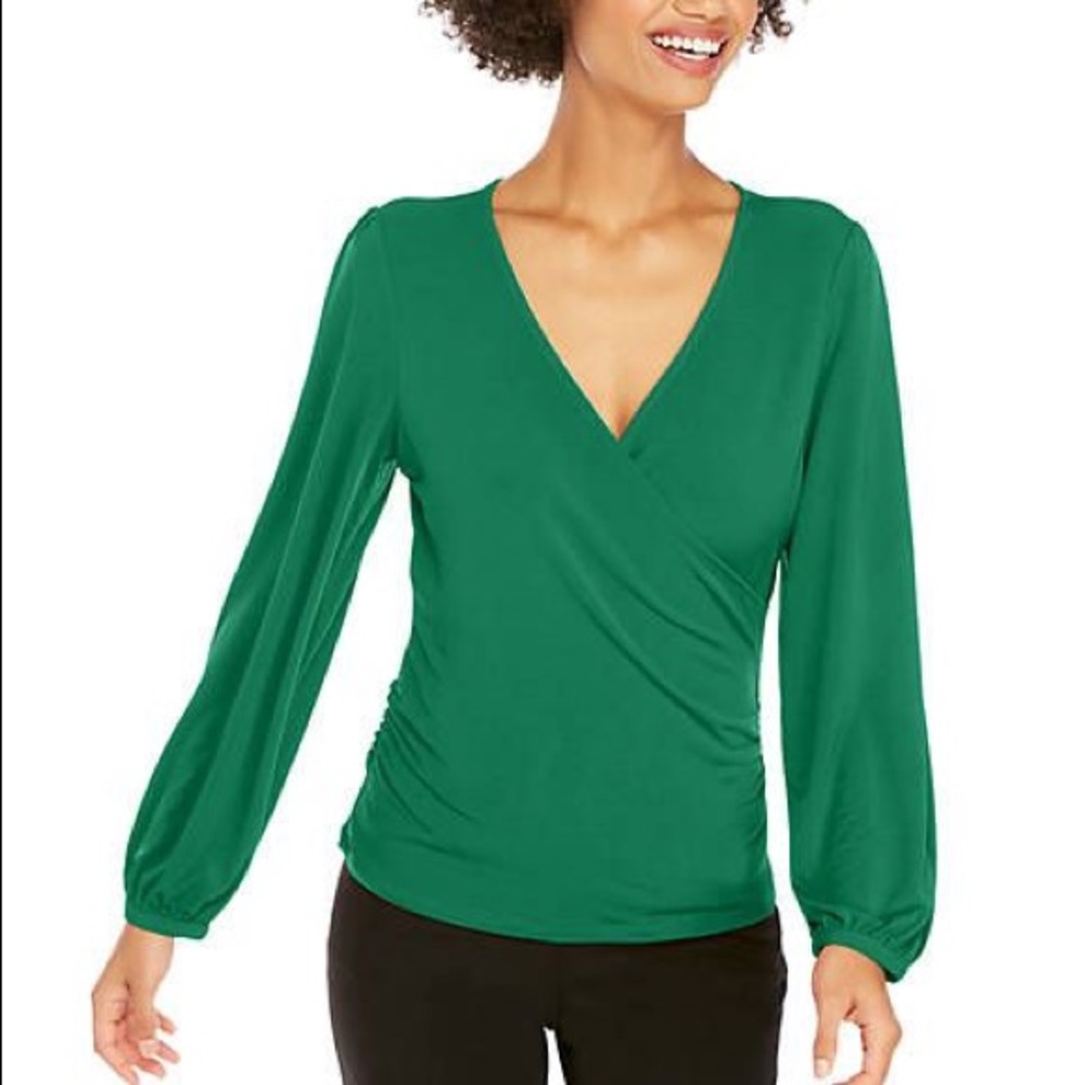 The Limited Long Sleeve Wrap Top XS NWT